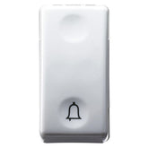 Single-pole push button with bell marking